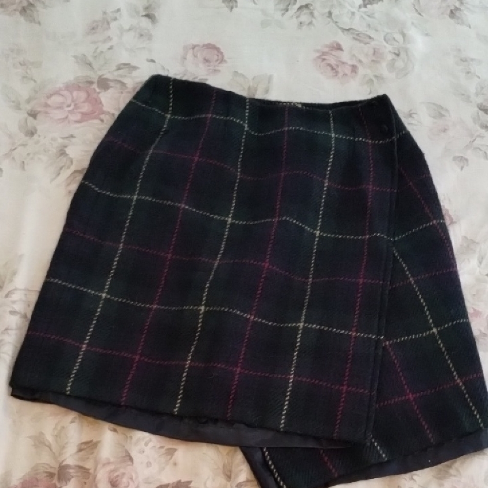 Plaid Black and Pink Women's Skirt